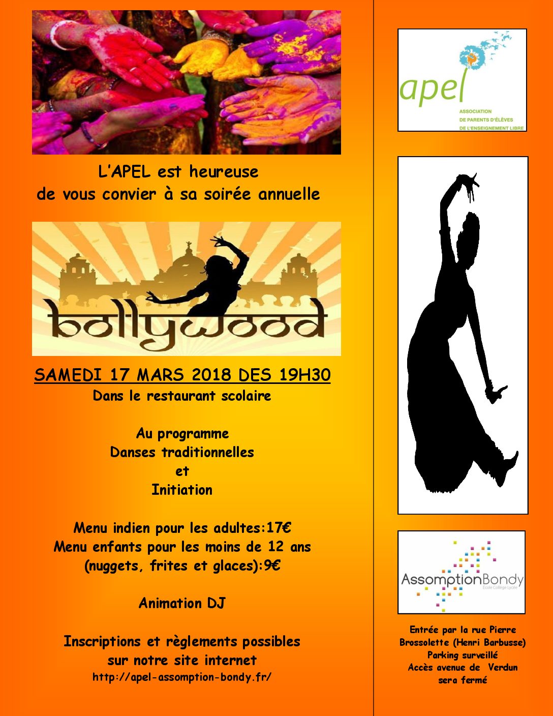 Notre soirée Bollywood! Notre soirée Bollywood!